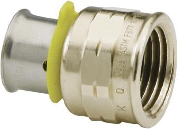 Viega PureFlow Press adapter, bronze, P: ½; FPT: ½