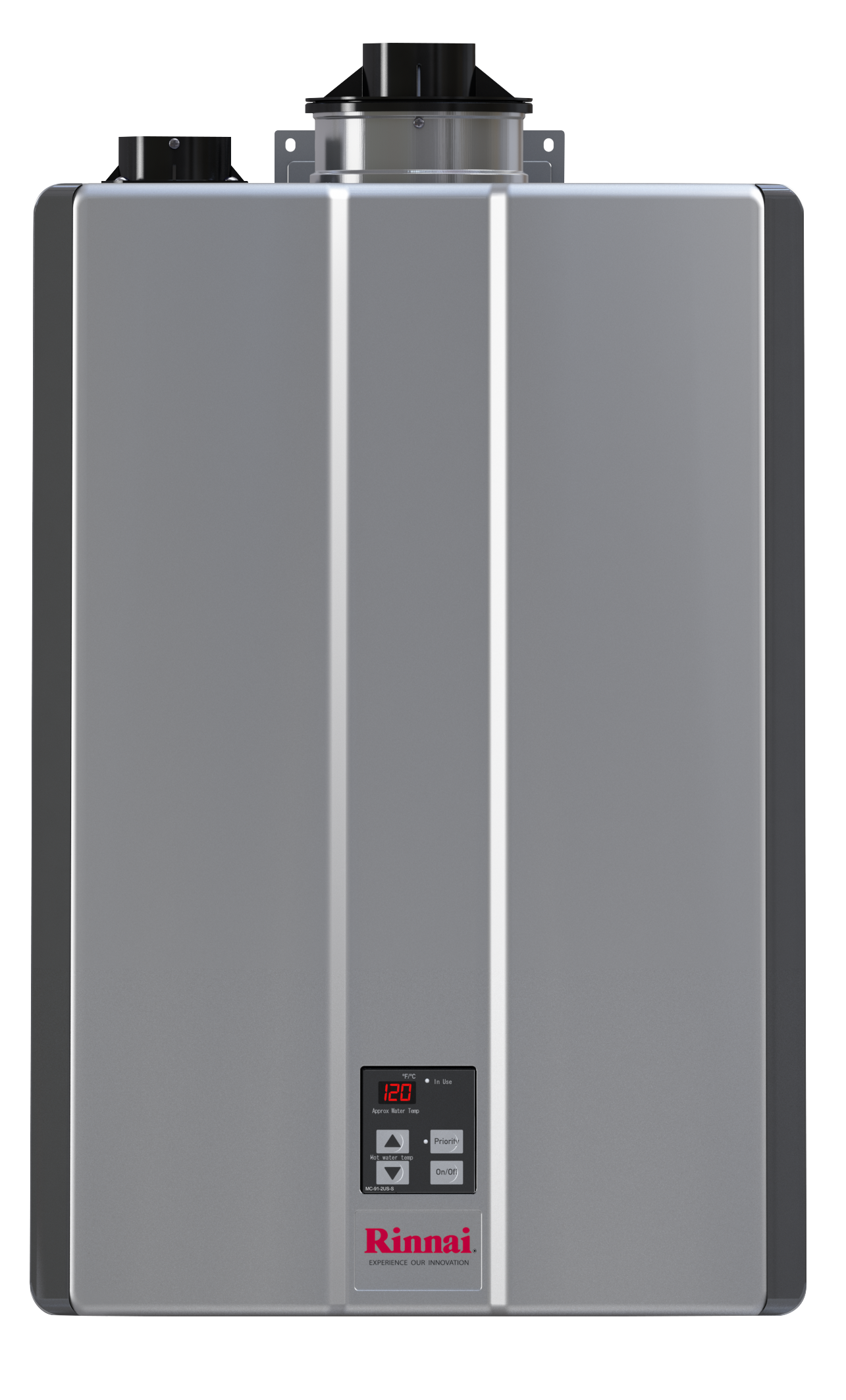 Calentador Rinnai CU160 - 160,000 BTU - 34L - Uso Interior - Gas Natural y Gas LP
